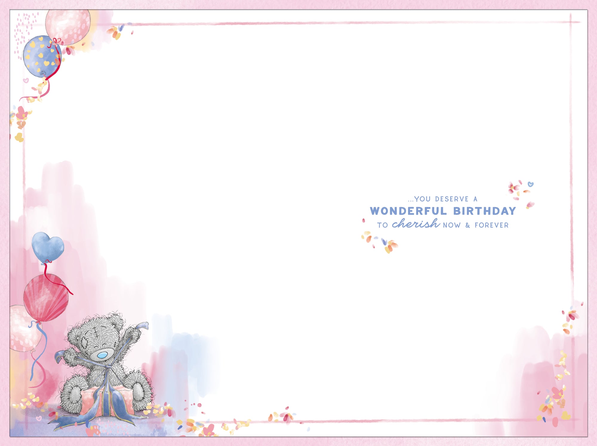 Me To You Tatty Teddy One I Love Luxury Gold Foil Embellished Birthday Card, 6 X 9 Inches - Official Collection