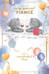 Me to You Tatty Teddy Very Special Fiance Adorable Luxury Gold Foil Birthday Card, 6 X 9 Inches - Official Collection