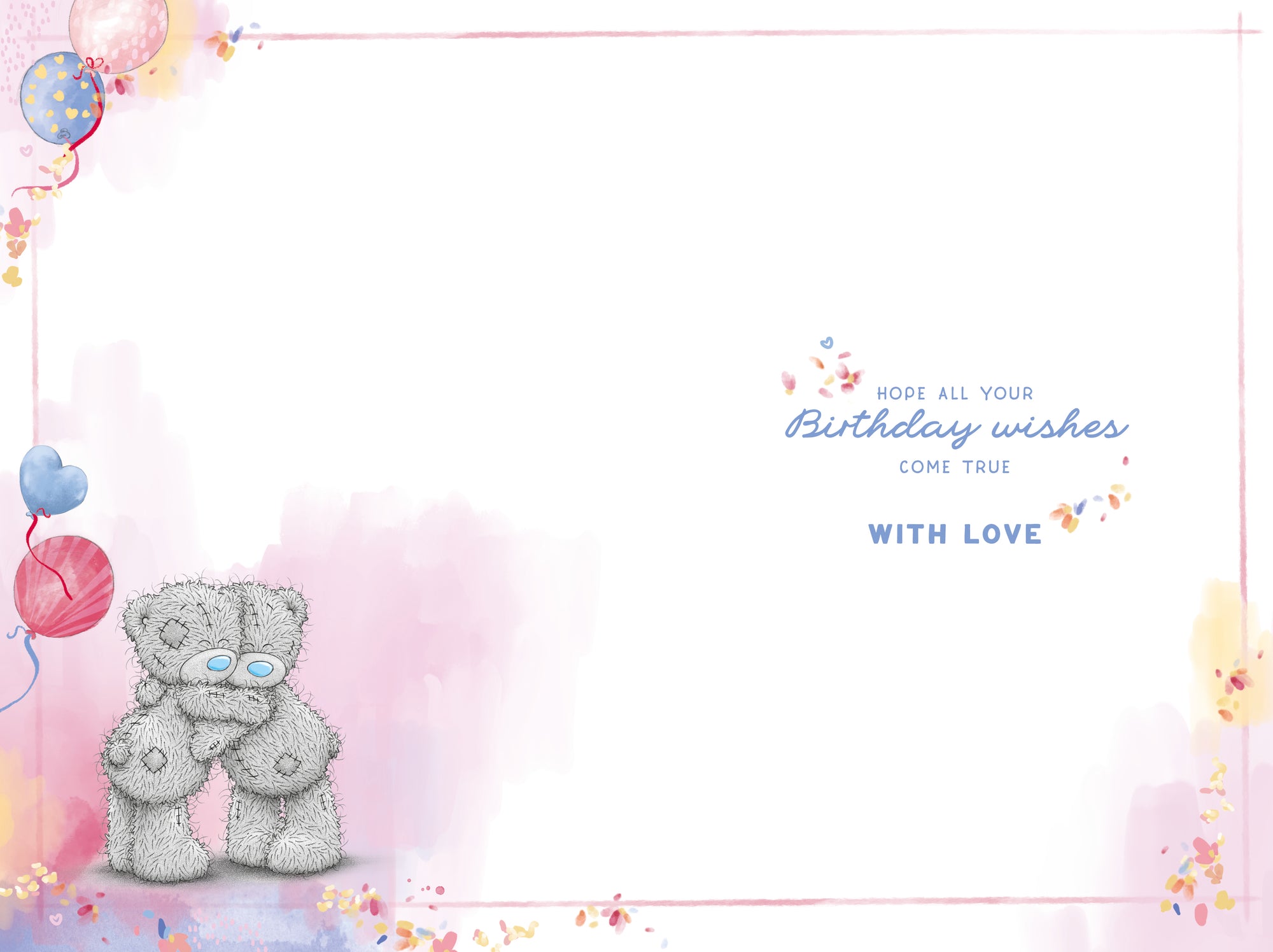 Me To You Tatty Teddy To A Wonderful Friend Bears Hugging Luxury Gold Foil Birthday Card, 6 X 9 Inches - Official Collection