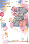 Me To You Tatty Teddy Grandma Bear With Gift Boxes Luxury Gold Foil Birthday Card, 6 X 9 Inches - Official Collection