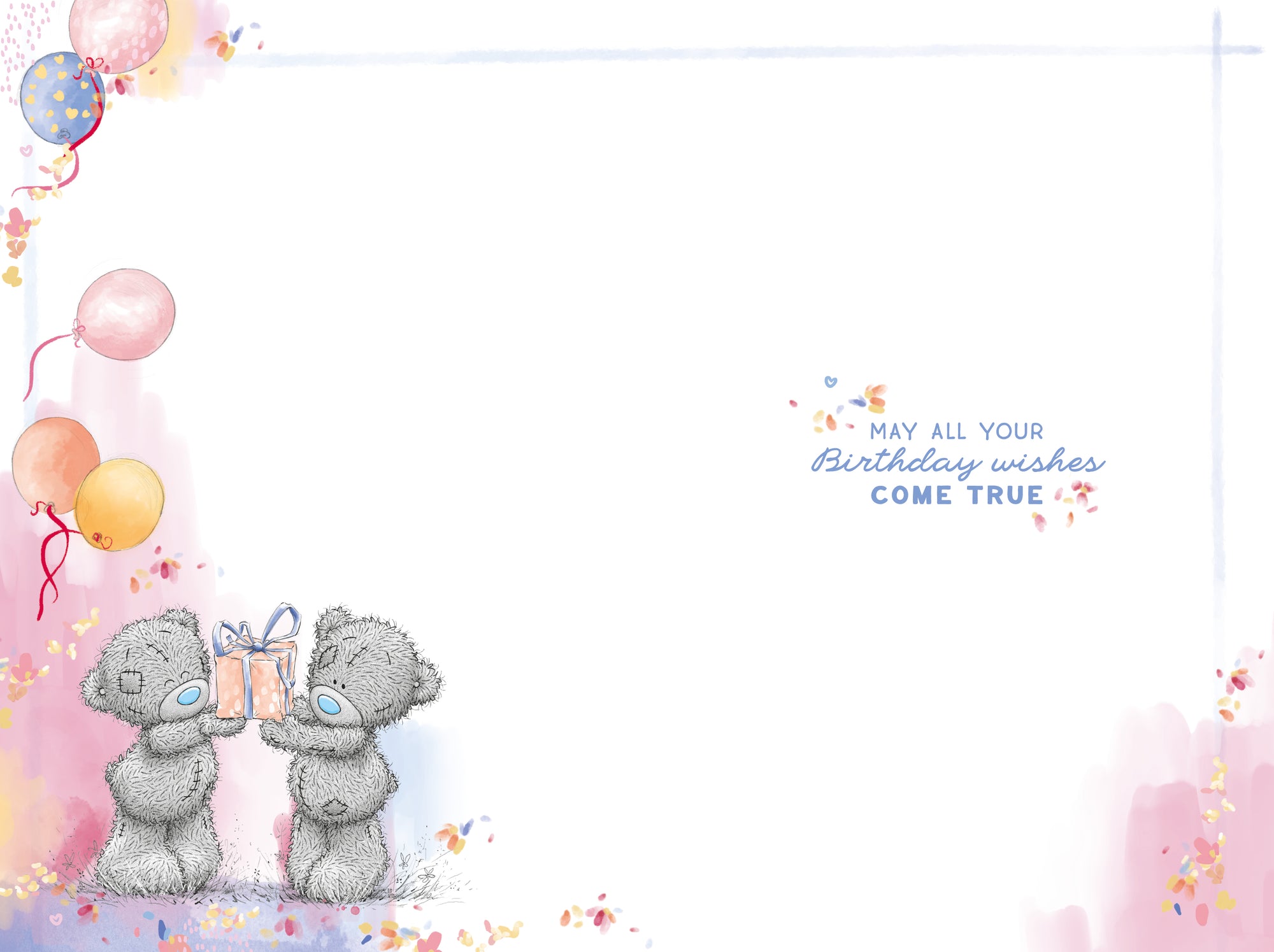 Me To You Tatty Teddy Grandma Bear With Gift Boxes Luxury Gold Foil Birthday Card, 6 X 9 Inches - Official Collection