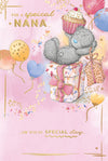 Me To You Tatty Teddy Special Nana Luxury Gold Foil Birthday Card, 6 X 9 Inches - Official Collection