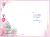 Me To You Tatty Teddy Lovely Wife Bear With Flowers Luxury Gold Foil Birthday Card, 6 X 9 Inches - Official Collection