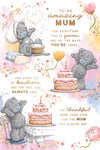 Me To You Tatty Teddy Just Like A Mum Bear With Cake Luxury Gold Foil Birthday Card, 6 X 9 Inches - Official Collection