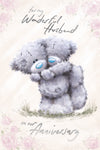 Me to You Tatty Teddy Happy Anniversary Greeting Card For Husband 6 x 9 inches - Official Collection
