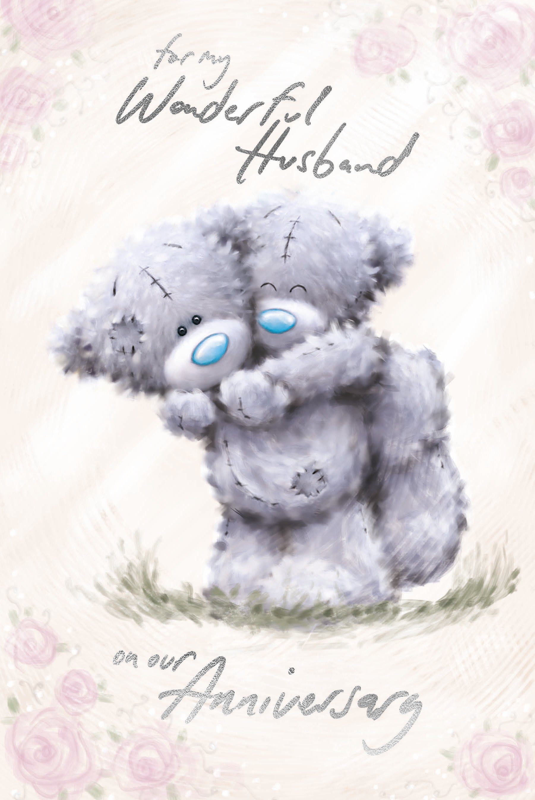 Me to You Tatty Teddy Happy Anniversary Greeting Card For Husband 6 x 9 inches - Official Collection