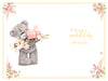 Me to You Fantastic Friend Tatty Teddy Bear Holding Flowers and Gift Birthday Greeting Card 6x9ins - Official Collection