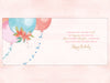 Wishing Well Birthday Card To a Lovely Daughter Peacock And Flowers Birthday Card, 6 X 9 Inches