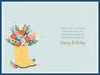 Luxury Birthday Card for Mam ‘To A Great Mam With Love’ Floral Wellington Boots Design with Gold Foil Detail by Wishing Well Studios, 6 x 9 Inches