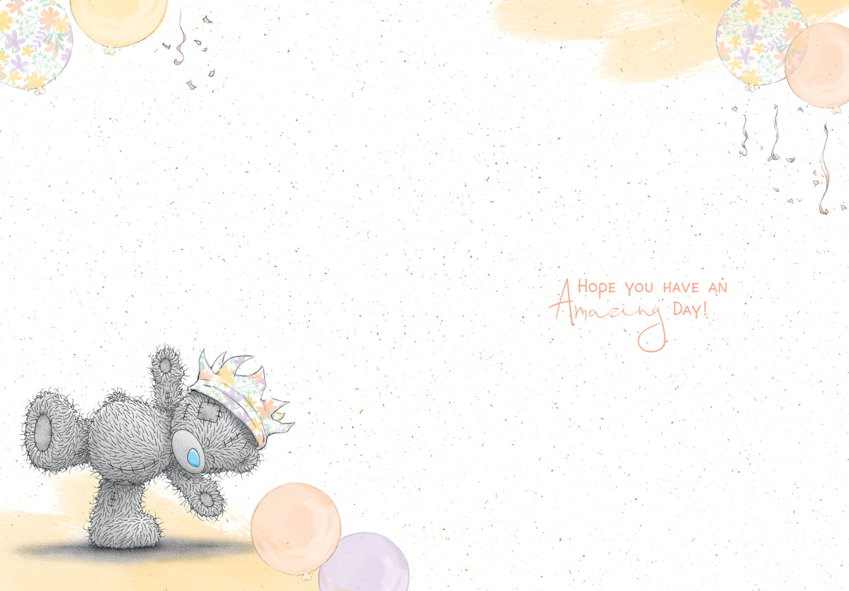 Me to You Tatty Teddy Birthday Card With Party Balloons | Me To You®