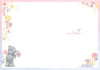 Me to You Get Well Card Tatty Teddy Holding Flower