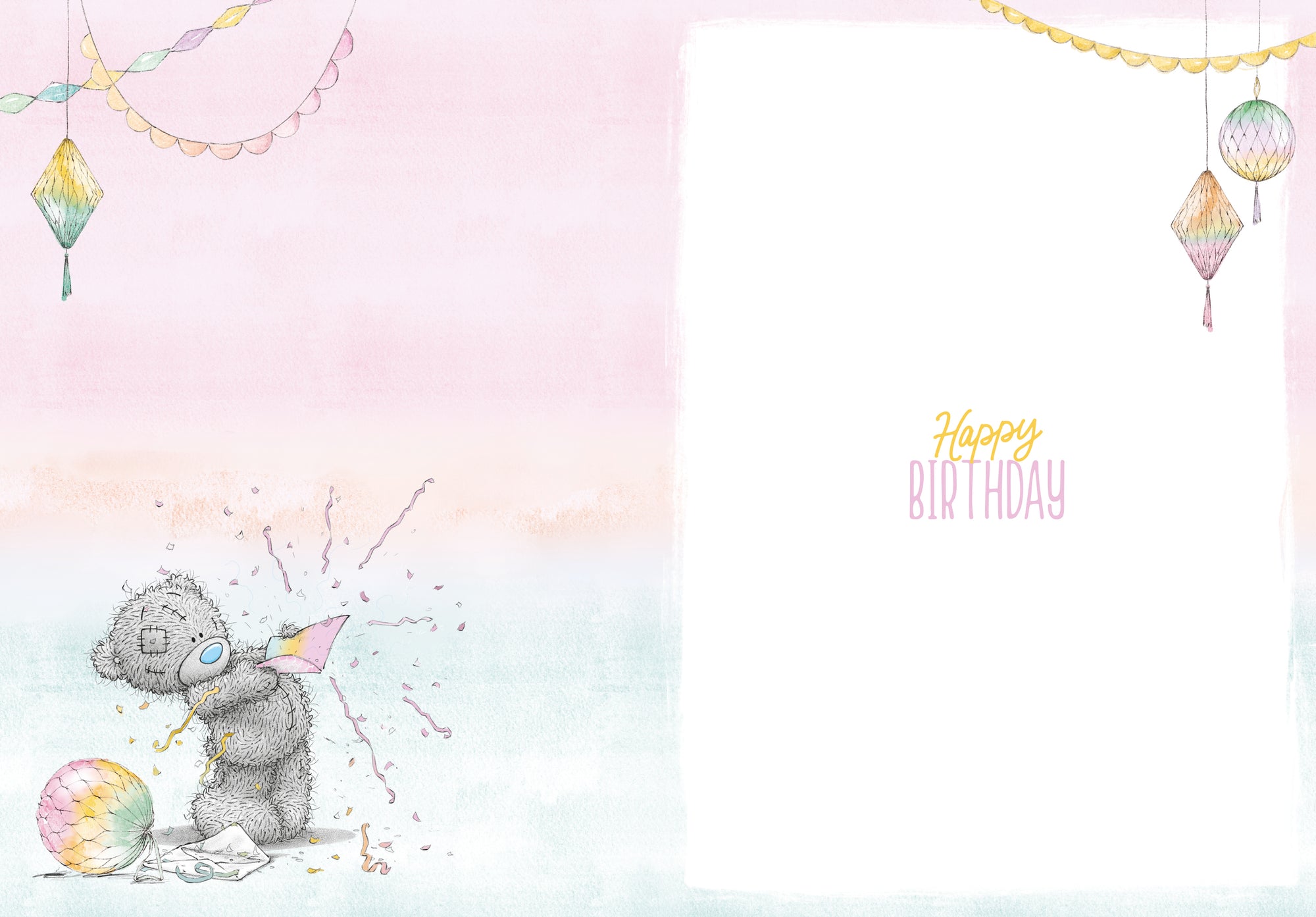 Me to You Birthday Card Tatty Teddy With Large Gift