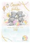 Me to You Tatty Teddy Happy Birthday Cousin Cute Greetings Card - Official Collection
