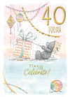 Me to You Tatty Teddy Cute 40th Birthday Card -  5 x 7