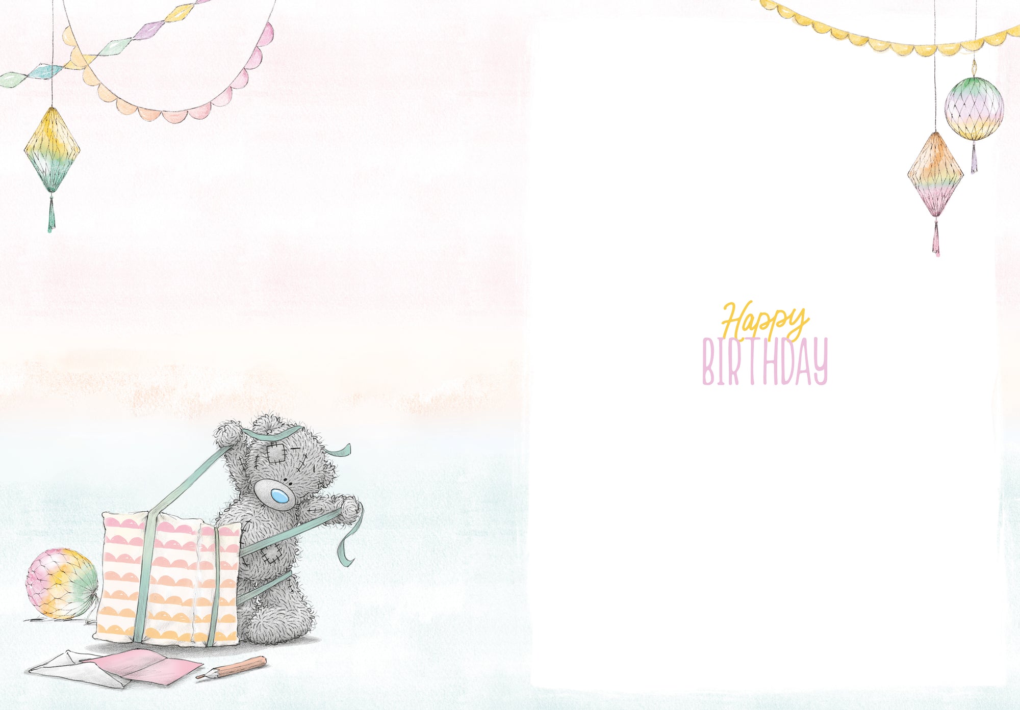 Me to You Tatty Teddy Cute 40th Birthday Card -  5 x 7