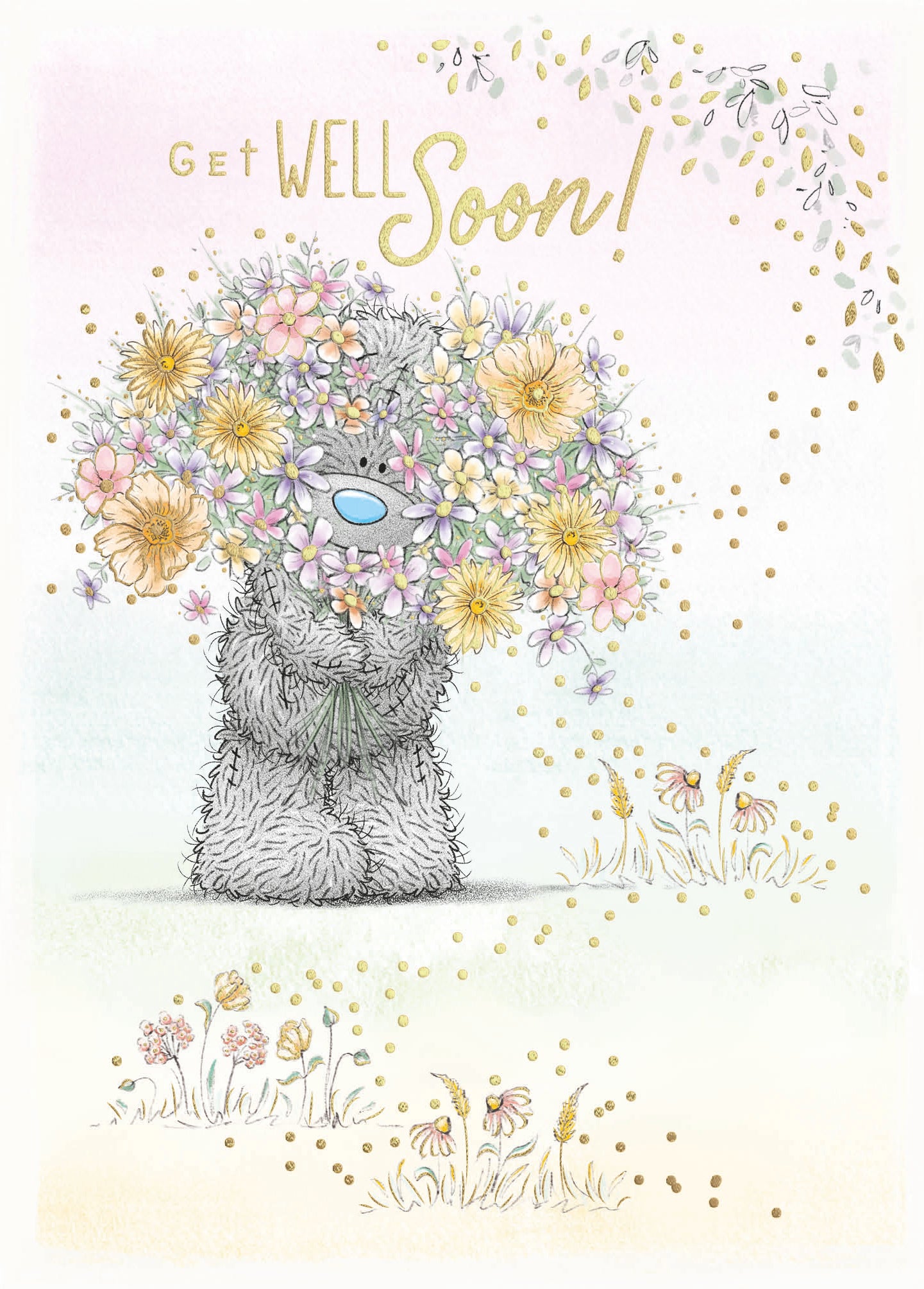 Me To You Tatty Teddy Get Well Soon Card - Official Collection 5 x 7