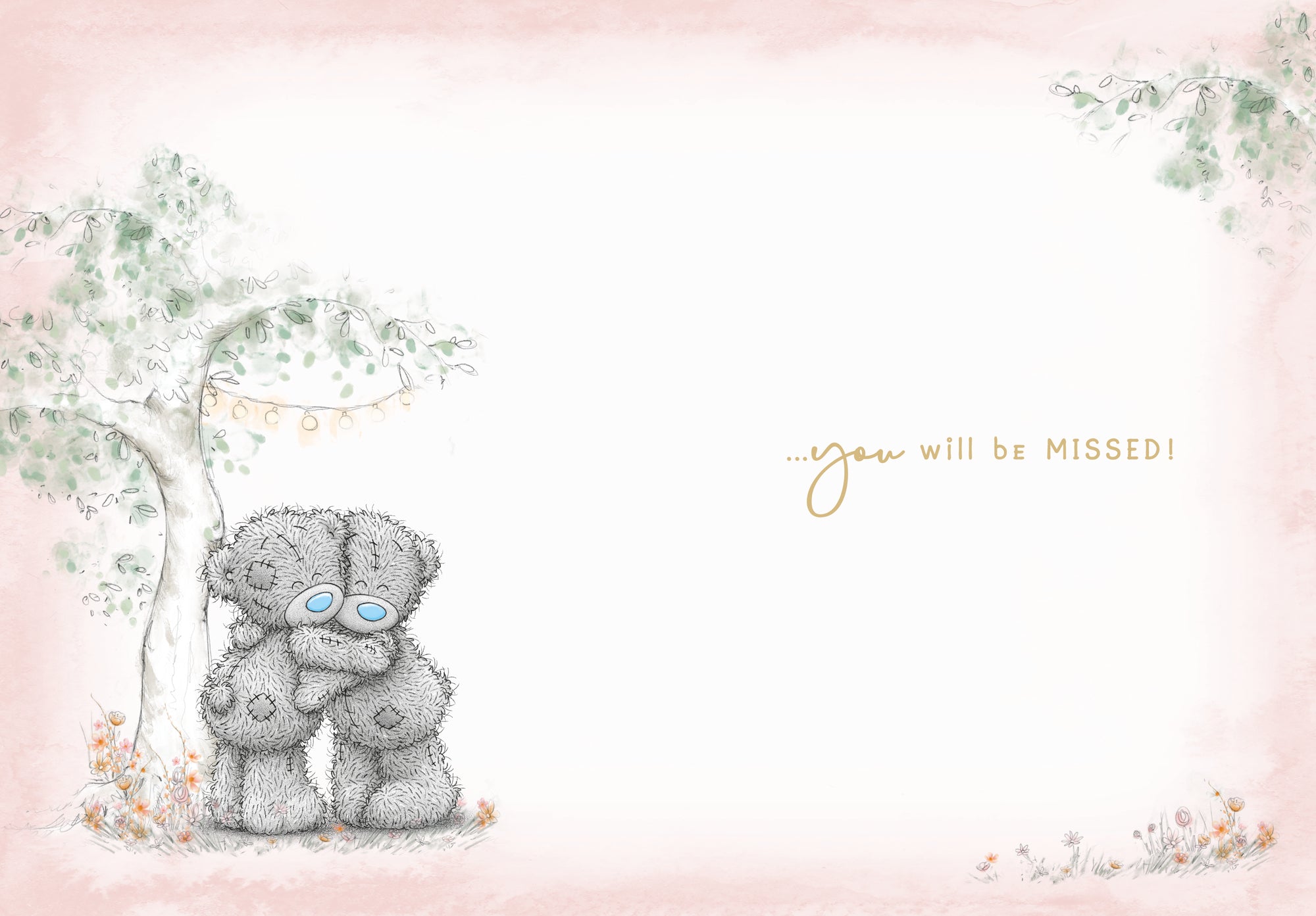 Me to You Tatty Teddy Sorry You're Leaving Greeting Card 5 x 7 Inches (12 x 17 Cms) - Official Collection