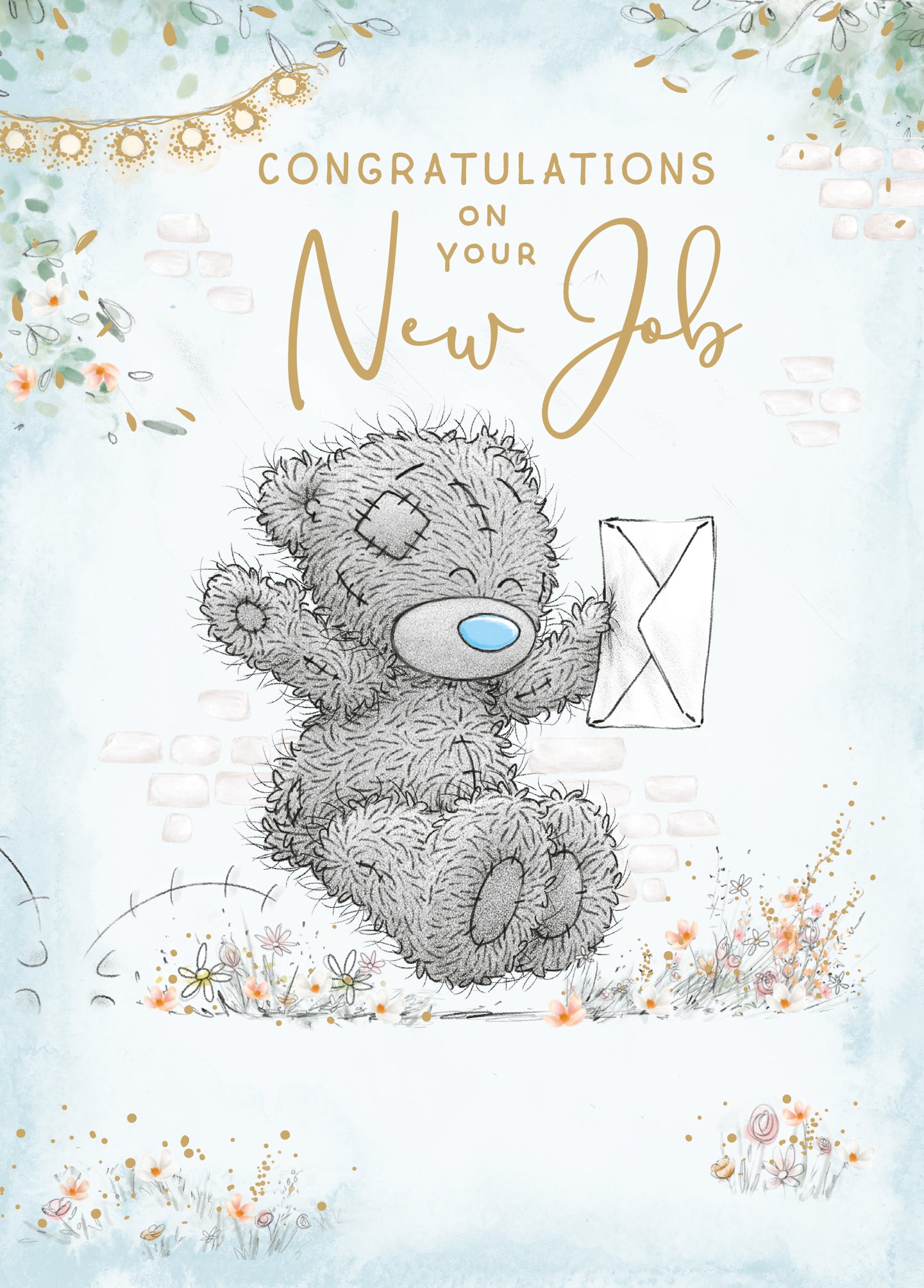 Me to You Tatty Teddy Congratulations On Your New Job Greeting Card 5 x 7 Inches (12 x 17 Cms) - Official Collection
