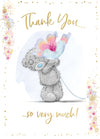 Me to You Tatty Teddy Thank You Greeting Card 5 x 7 Inches - Official Collection