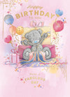 Me To You Tatty Teddy Cute Birthday Card  For Friends Or Family, Tatty Teddy Sat Amongst Gifts 12.7 X 22.8 cm - Official Collection