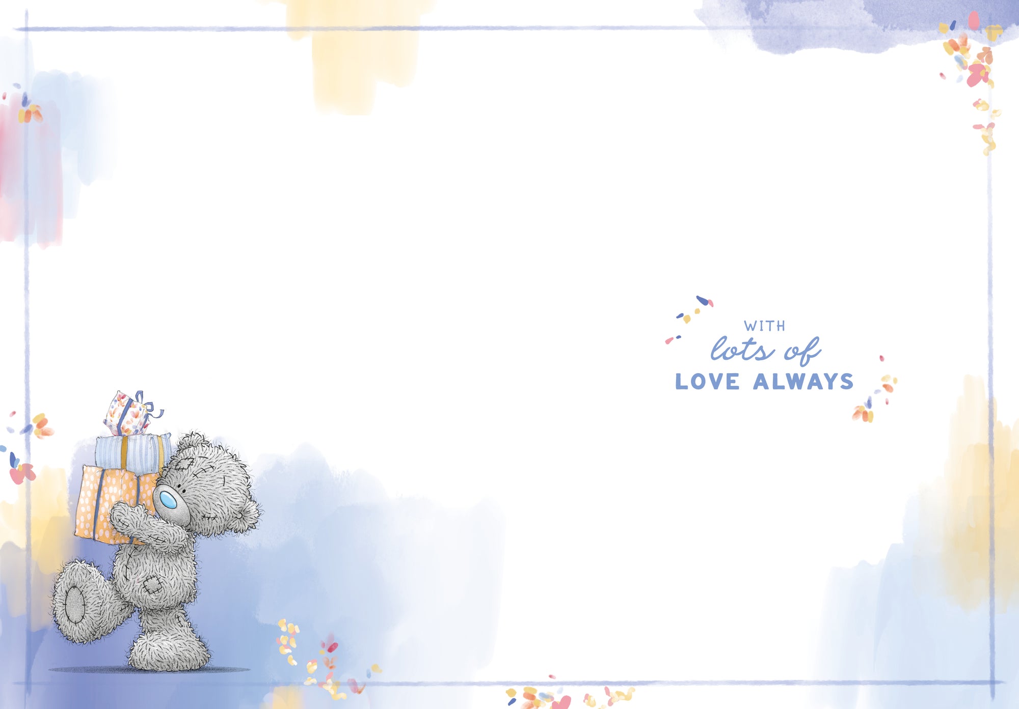 Me to You Tatty Teddy Grandad Adorable Luxury Gold Foil Birthday Card, 5 X 7 Inches - Official Collection