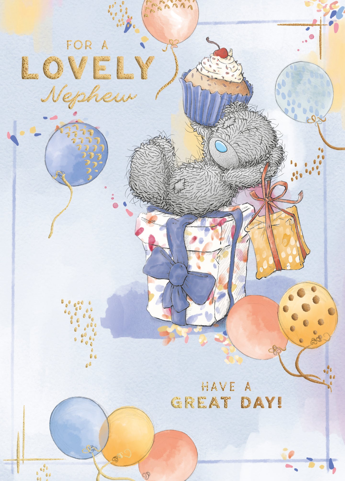 Me To You Tatty Teddy Cute Birthday Card For A Brilliant Nephew, 5 x 7 Inches - Offical Collection