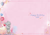 Me to You Tatty Teddy 'For My Lovely Nan' Bear With Cupcake Luxury Gold Foil Birthday Card, 6 X 9 Inches - Official Collection