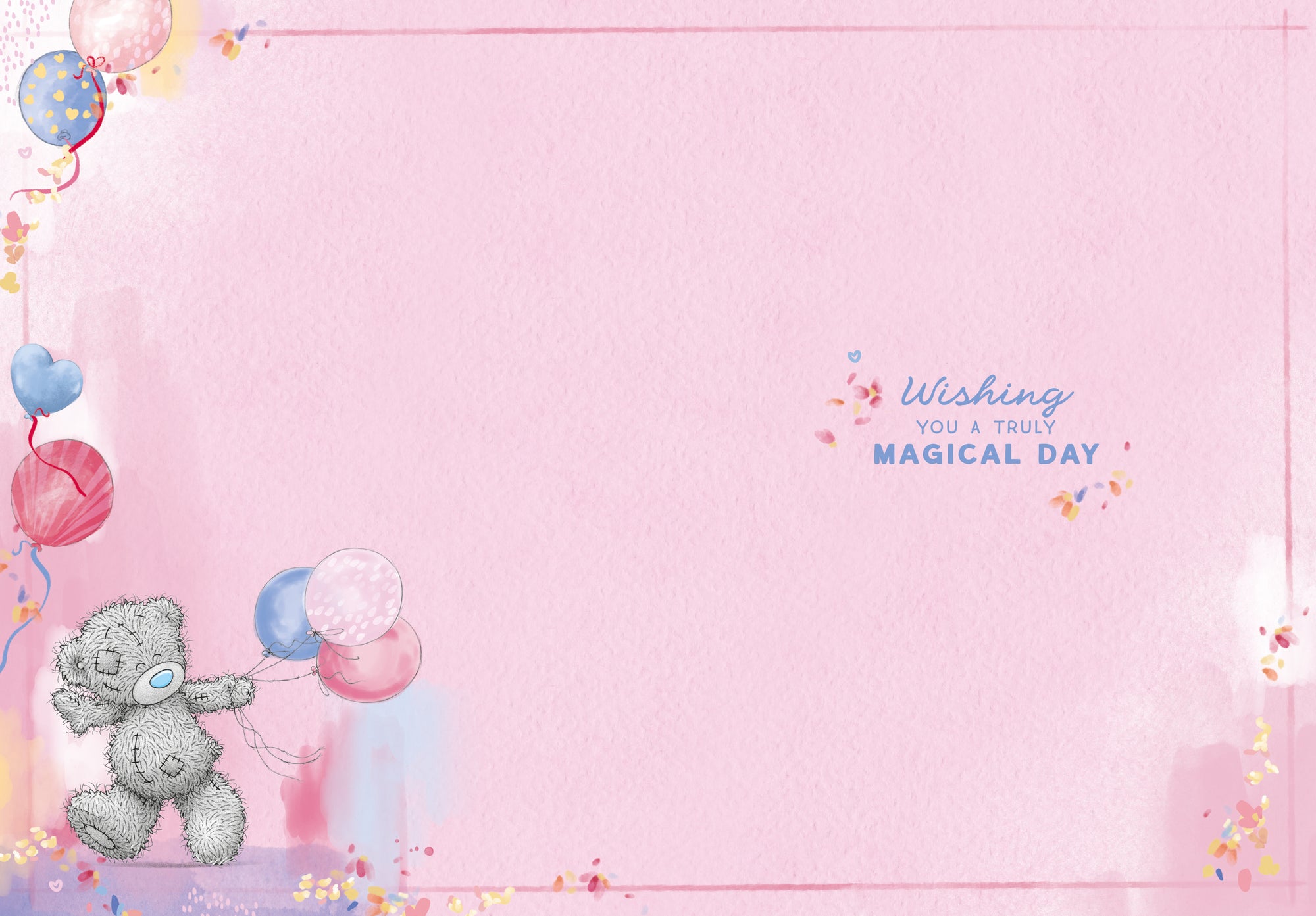 Me To You Tatty Teddy Wonderful Sister-In-Law Bear With Balloons Luxury Gold Foil Birthday Card, 5 X 7 Inches - Official Collection