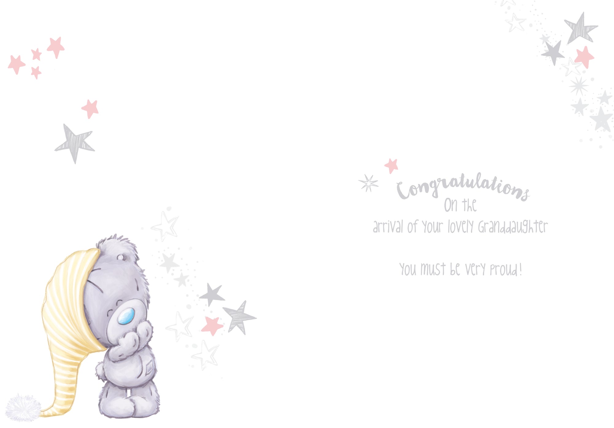 Tiny Tatty Teddy 'A Beautiful New Granddaughter' Card