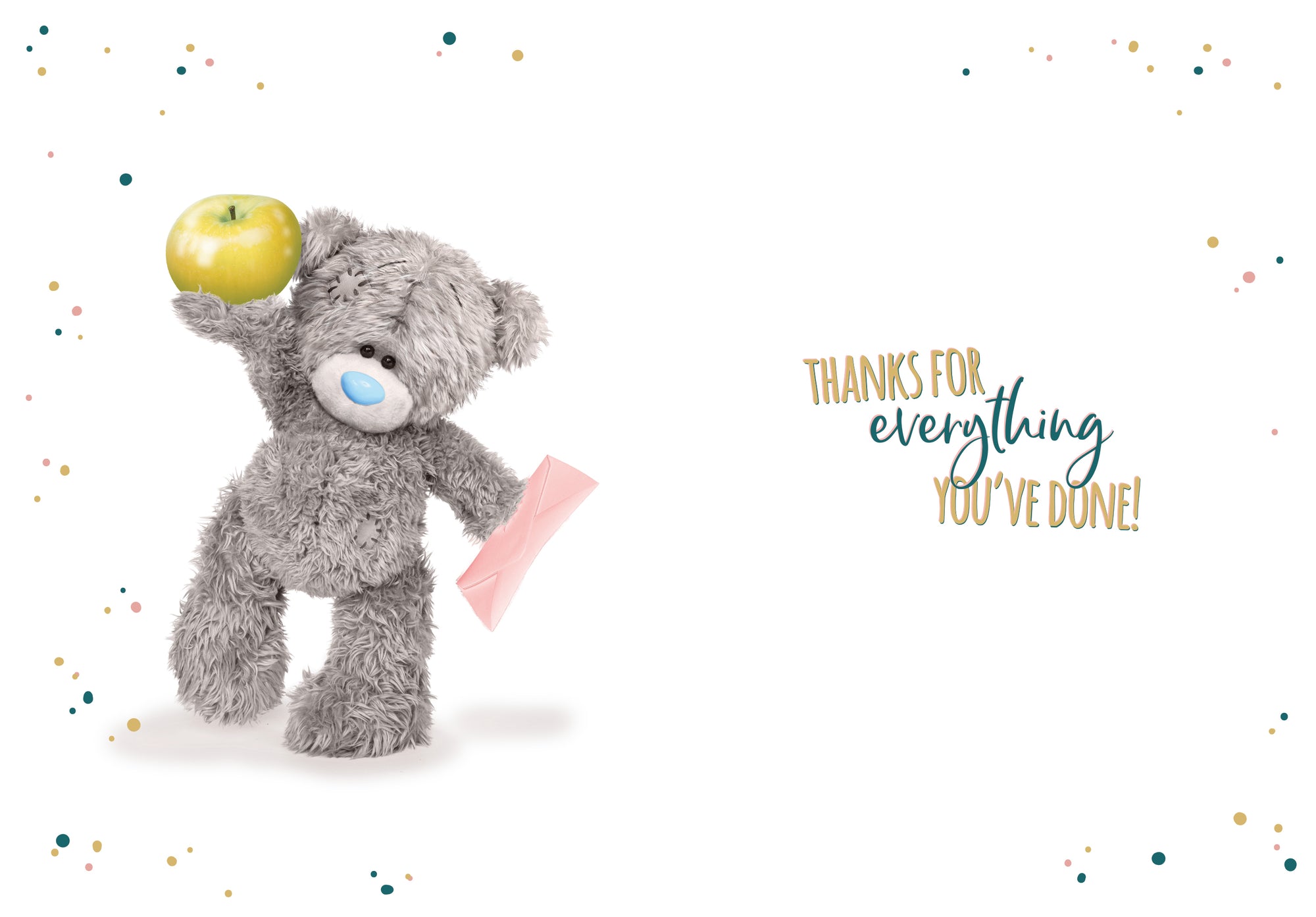 Me to You Thank You Teacher Photo Real Card 5x7