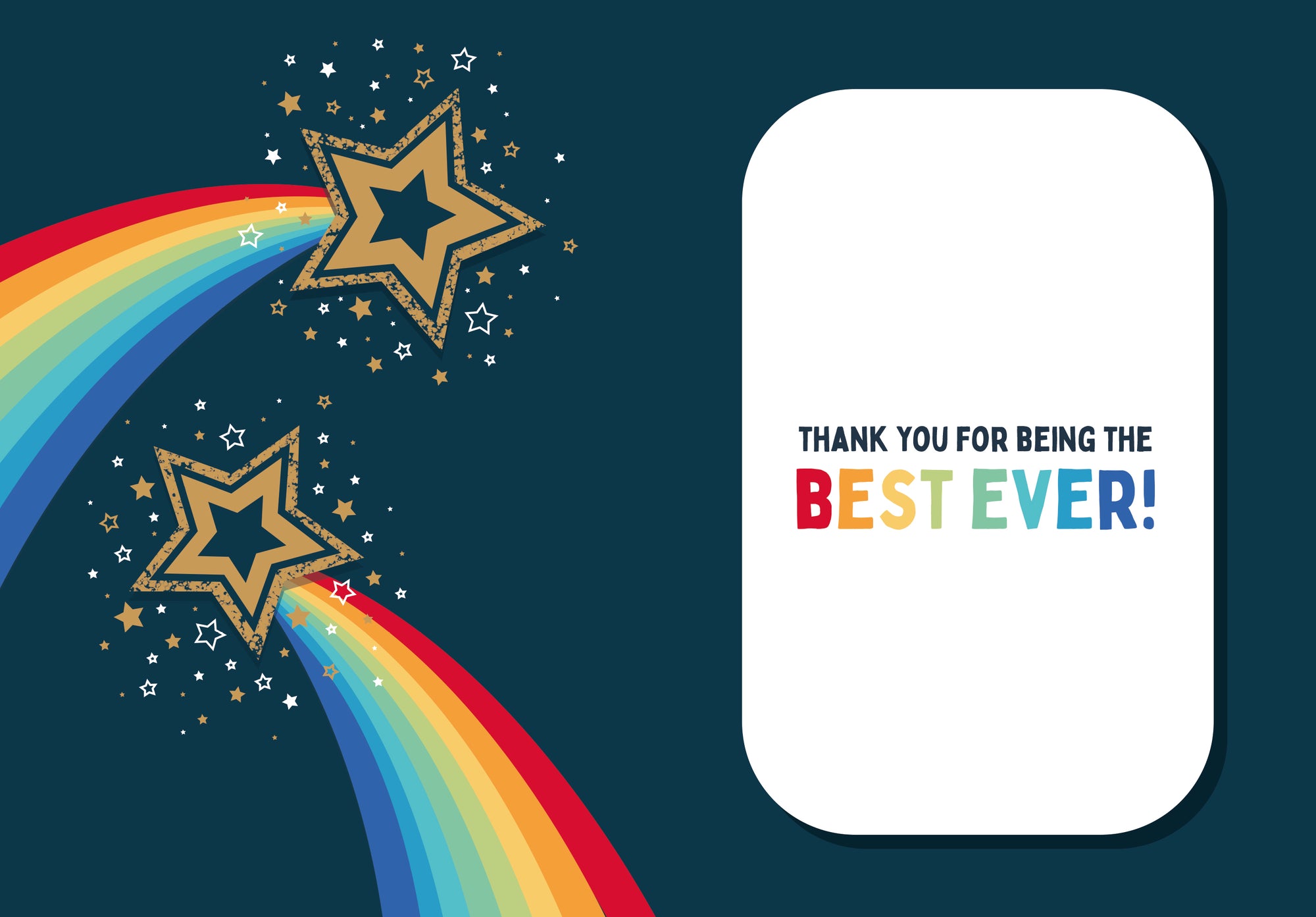 Totally Awesome Teaching Assistant' Luxury Gold Foil Greetings Card by Wishing Well Studios, 7 X 5 Inches
