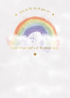 Pet Sympathy Card | Thinking Of You After Loss Of A Pet | Rainbow Design By Wishing Well Studios 5 x 7