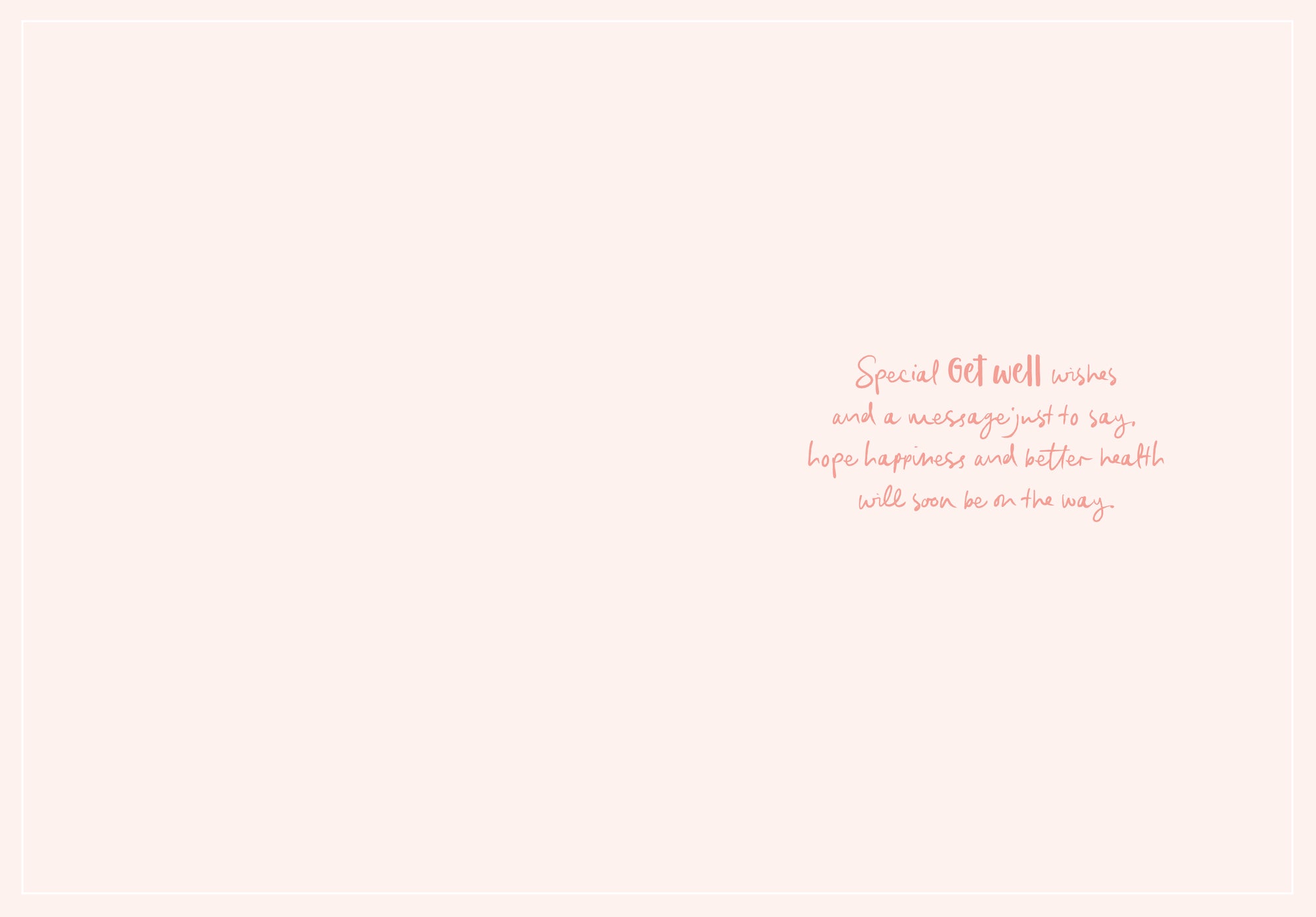 Luxury Gold Foil 'Get Well Soon' Greeting Card by Wishing Well, 5 X 7 Inches