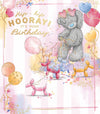 Me To You Tatty Teddy Cute Birthday Card For Friends Or Family, Tatty Teddy With Ballons 12.7 X 15.2 cm - Official Collection