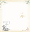 Me to You Tatty Teddy Cute Baptism Card With Gold Foil Detail 4x8 inches - Official Collection