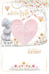 Me to You Tatty Teddy Beautiful Wife Pop-Out Luxury Birthday Card 6 x 9ins - Official Collection