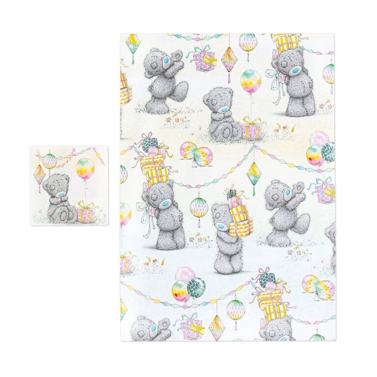 Me to You Birthday Giftwrap - 2 Sheet & Tags