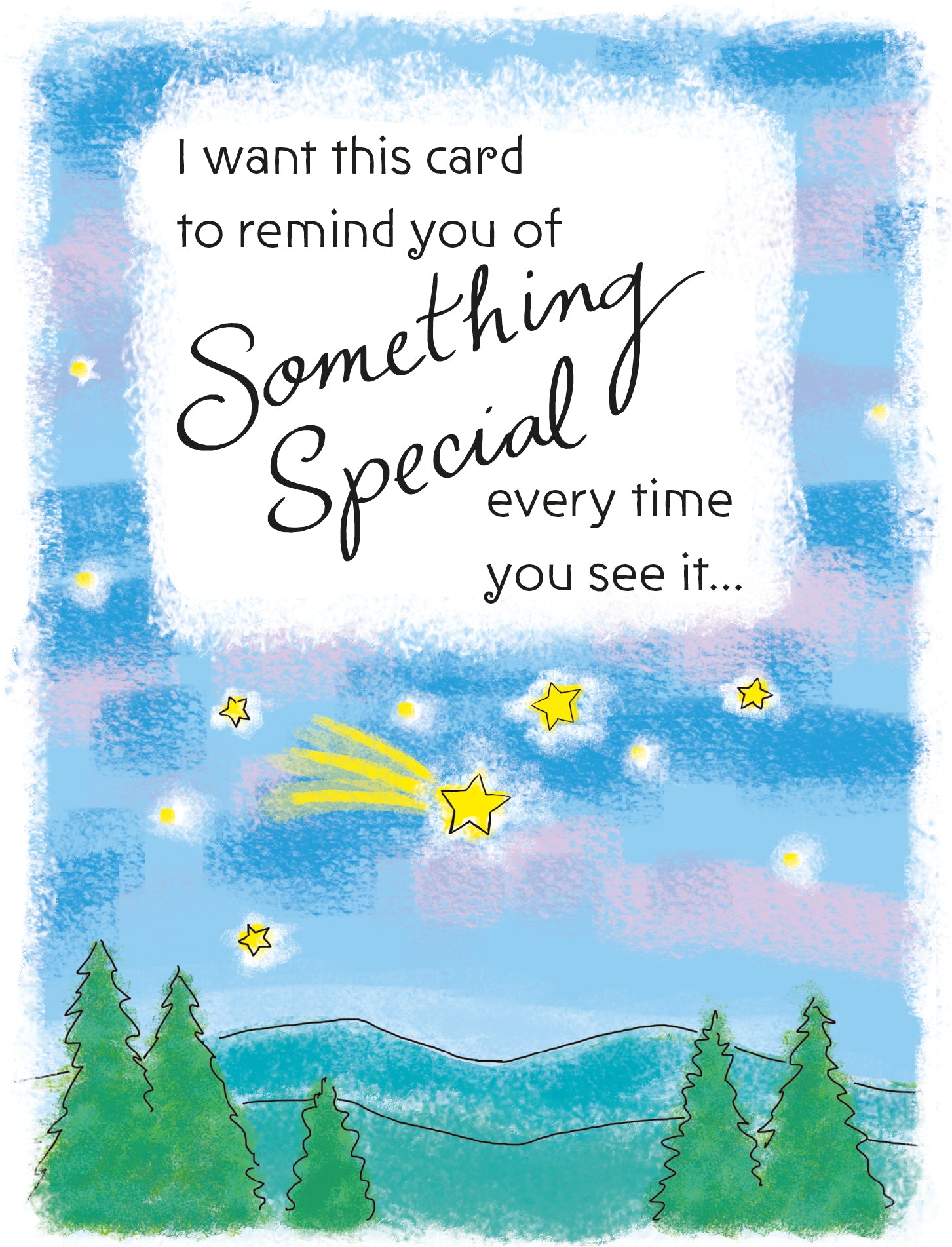 Uplifting Greeting Card For Someone Special - Unique Expressive Art Card With Original Verse 5 x 7 Inches (12 x 17 Cms)