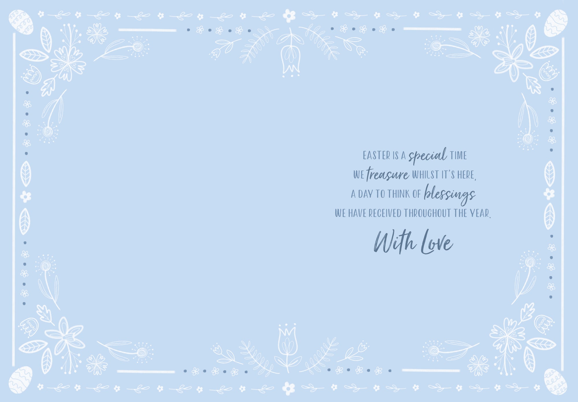 Wishing Well Studios Easter Card, Wishing You A Happy And Blessed Easter