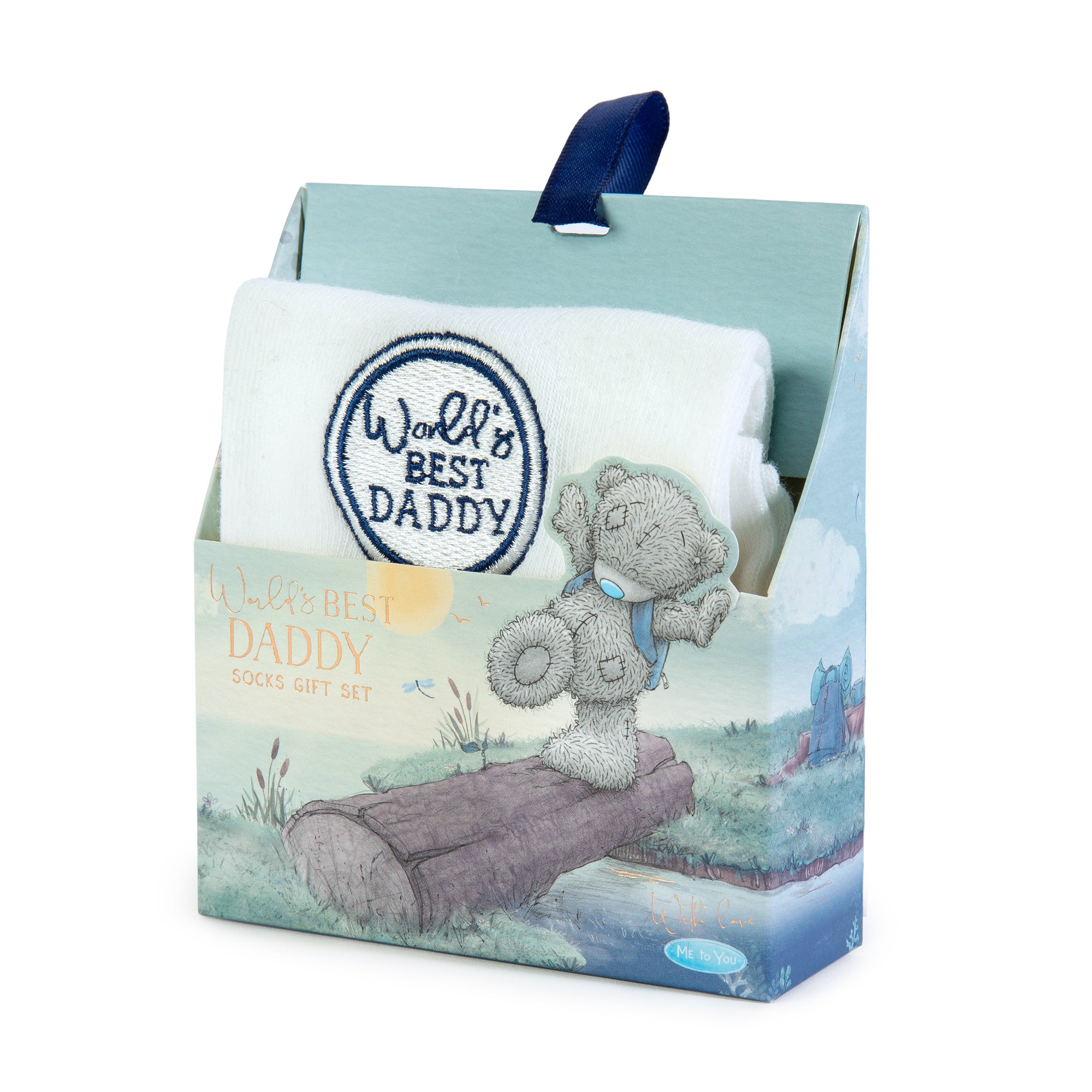 Me to You Tatty Teddy 'World's Best Daddy' Socks In Gift Box For Father's Day Or Birthday - Official Collection