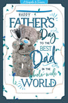 Me to You Luxury Keepsake 3D Father's Day Card, Tatty Teddy With Dad Trophy, 6 x 9 Inches - Official Collection