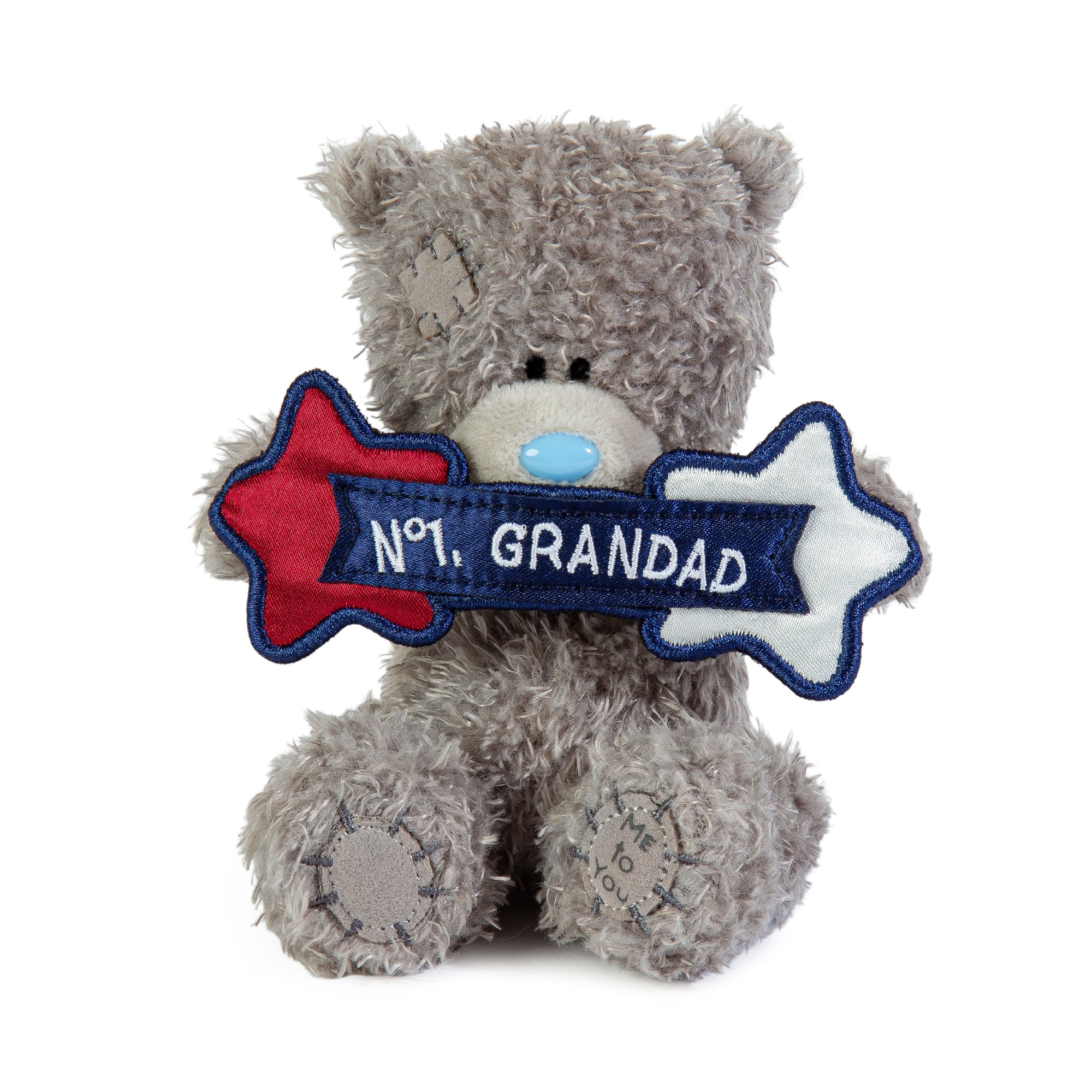 Me to You Tatty Teddy Small Plush 'No.1 Grandad' Bear For Father's Day Or Birthday - Official Collection
