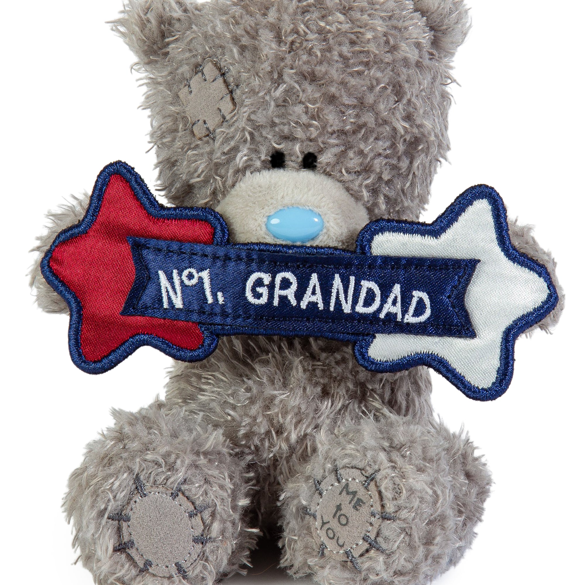 Me to You Tatty Teddy Small Plush 'No.1 Grandad' Bear For Father's Day Or Birthday - Official Collection