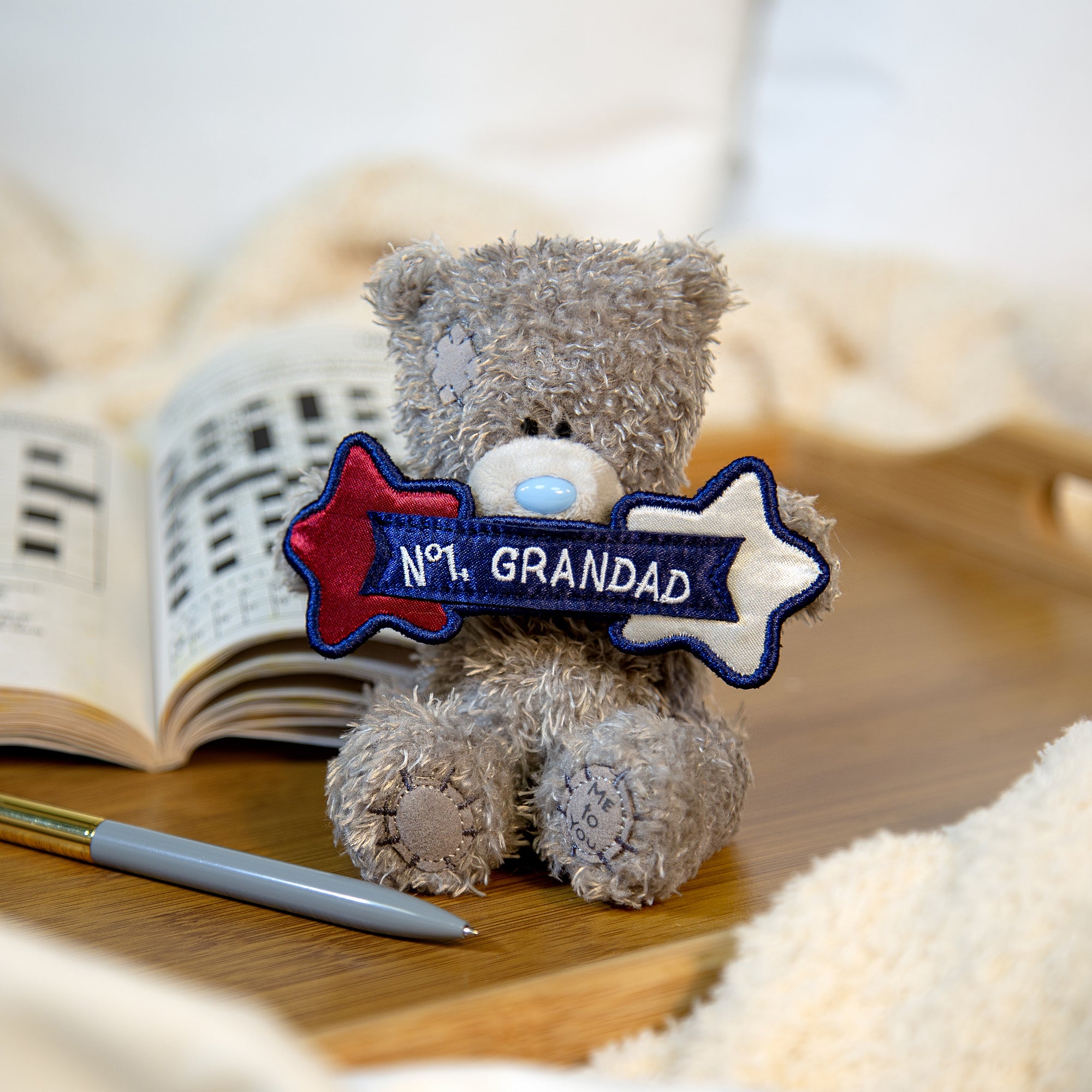 Me to You Tatty Teddy Small Plush 'No.1 Grandad' Bear For Father's Day Or Birthday - Official Collection