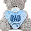 Tatty Teddy Bear Holding 'Dad You're Simply the Best' Heart