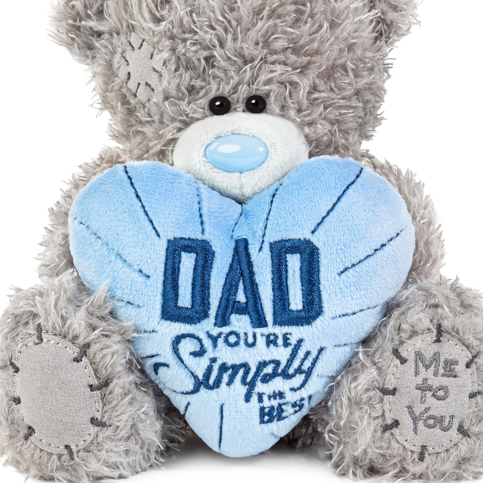 Tatty Teddy Bear Holding 'Dad You're Simply the Best' Heart