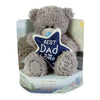 Me to You Tatty Teddy Plush 'Best Dad In The World' Bear On A Gift Plinth For Father's Day Or Birthday - Official Collection