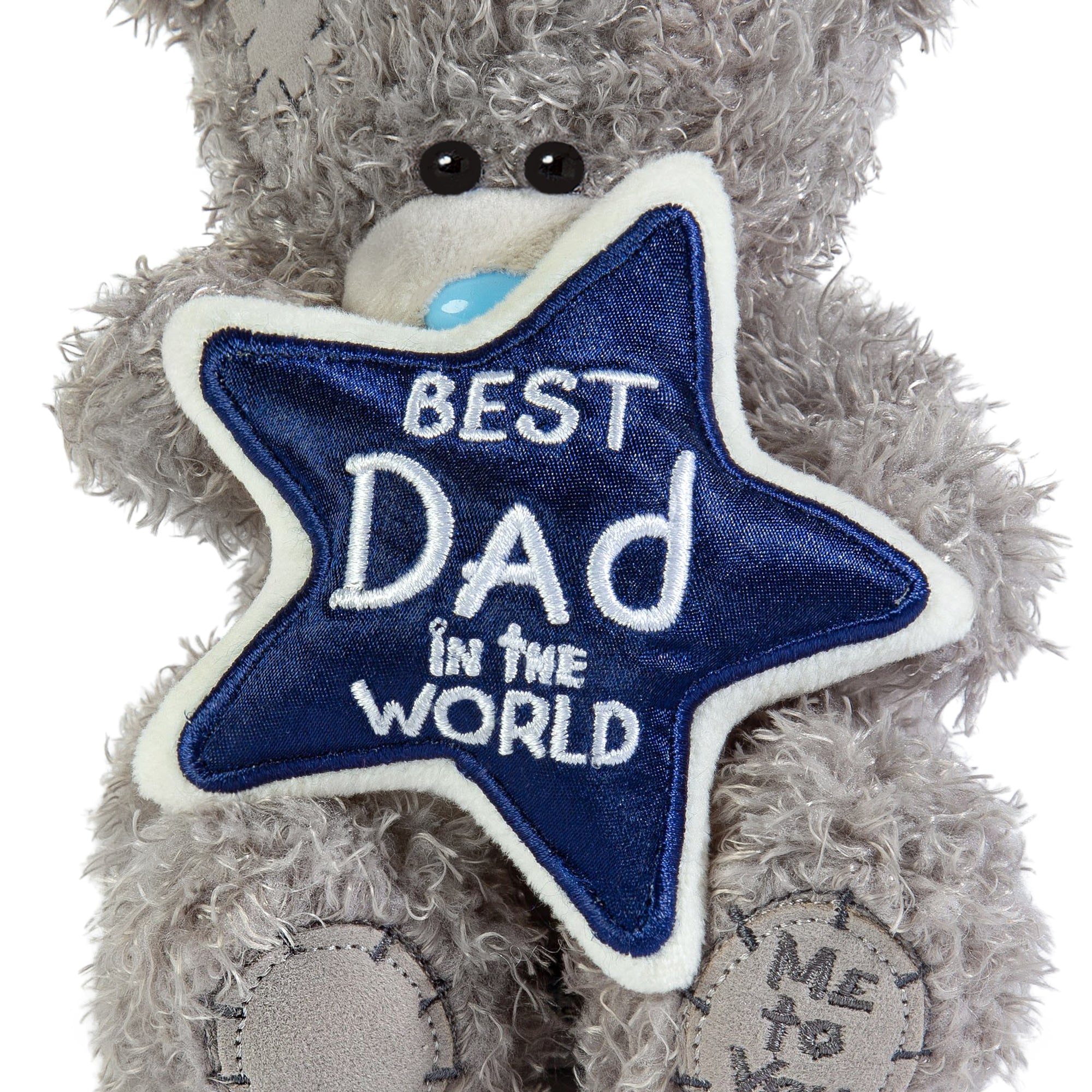 Me to You Tatty Teddy Plush 'Best Dad In The World' Bear On A Gift Plinth For Father's Day Or Birthday - Official Collection