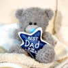 Me to You Tatty Teddy Plush 'Best Dad In The World' Bear On A Gift Plinth For Father's Day Or Birthday - Official Collection