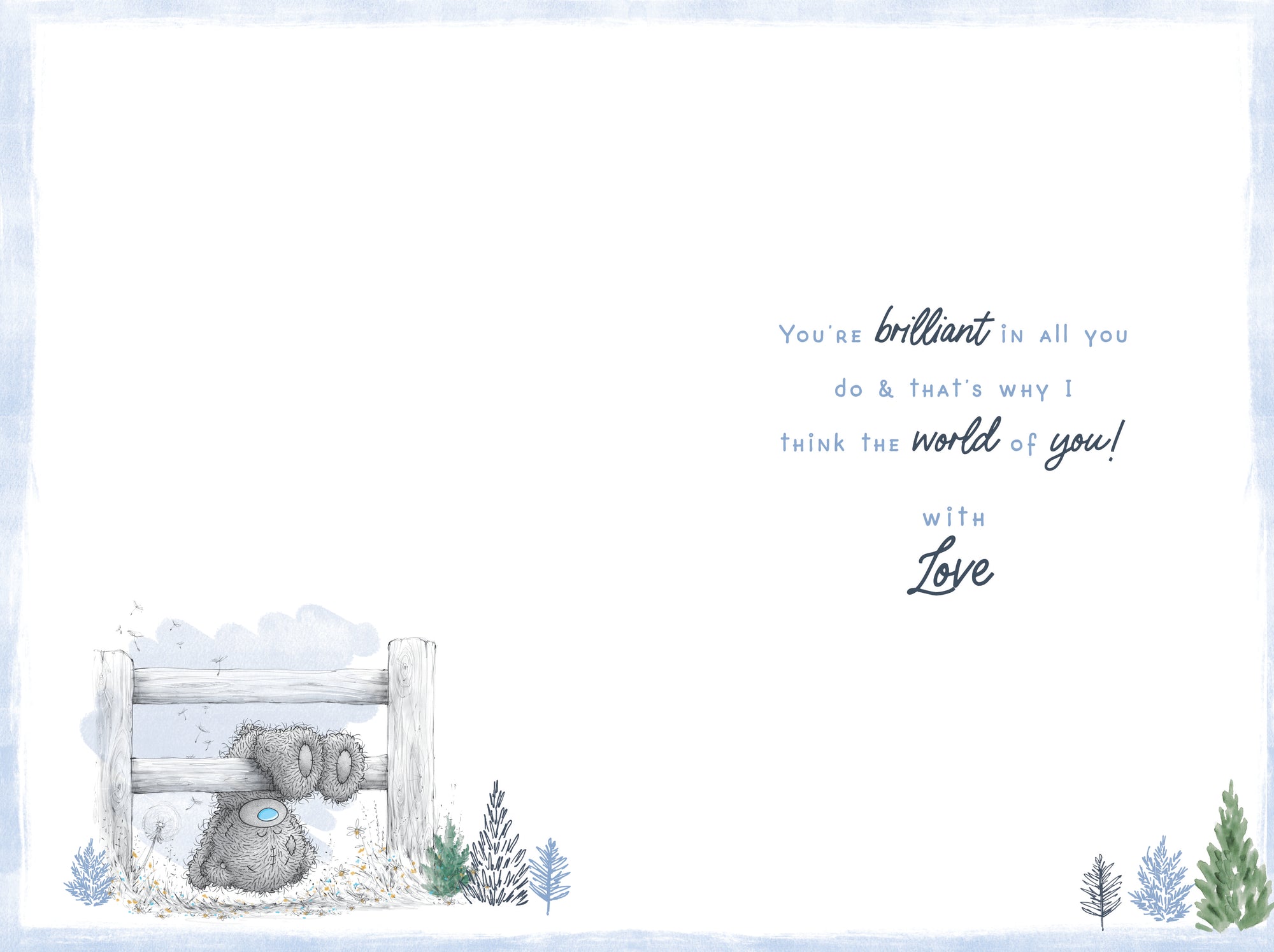 Me to You Tatty Teddy 'Like a Dad To Me' Father's Day Card 6x9in
